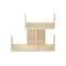 Furinno Hermite Wooden Desktop Bookshelf Storage Organizer for Home and Office Supplies, Bauhaus Oak